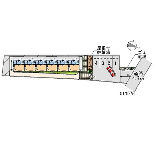 ★手数料０円★豊中市上野西　月極駐車場（LP）